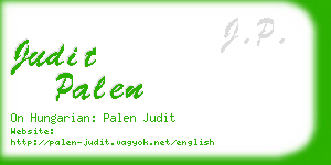 judit palen business card